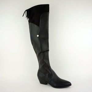 Guess Women's Vianne2 Over Knee Boots Black